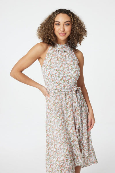 Dvf halter neck store dress