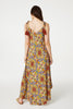 Yellow | Printed Tassel Detail Maxi Dress