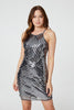 Silver | Sequin Sleeveless Bodycon Dress