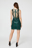 Green | Sequin Sleeveless Mini Dress