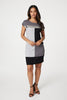 Grey | Sequin Colour Block Short Dress