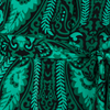 Green | Paisley Long Sleeve Midi Shirt Dress
