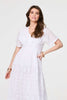 White | Broderie Anglaise Short Sleeve Dress