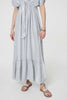 Light Grey | Dotty Empire Waist Kimono Maxi Dress