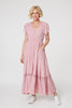 Pink | Button Front Maxi Dress with Pockets