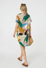 Green | Brushstroke Print Knee Length Shift Dress