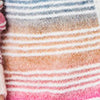 Pink | Stripe Print Relaxed V-Neck Cardigan
