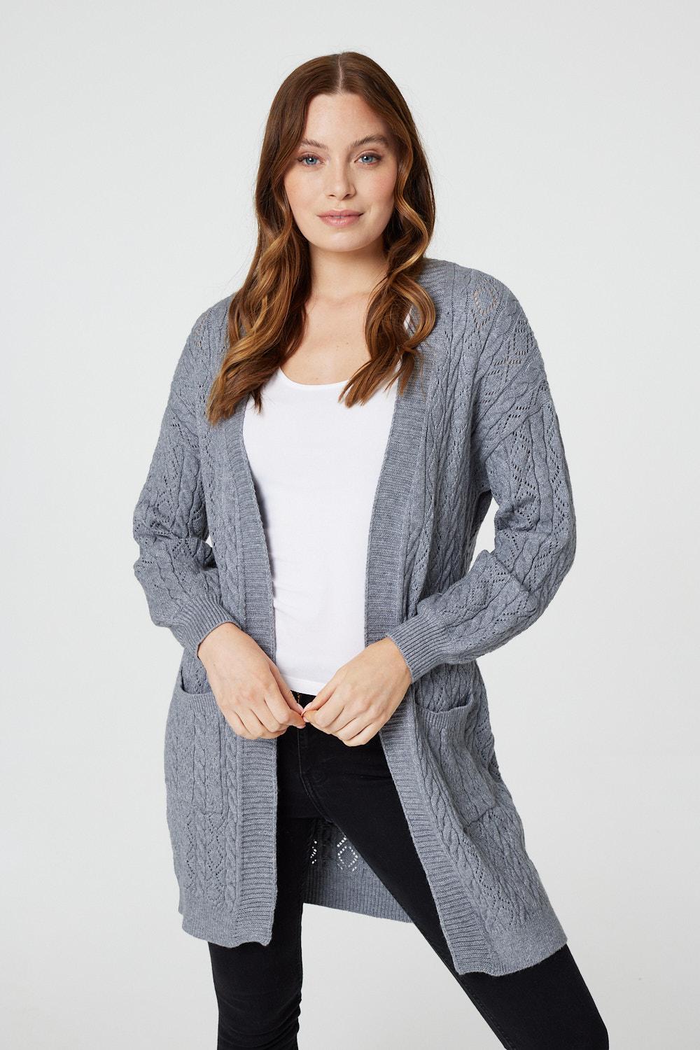 Open Front Knit Cardigan