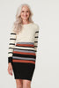 Black | Stripy Long Sleeve Knit Dress