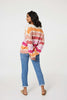 Pink | Striped Oversized Knit Jumper
