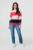 Navy | Striped Relaxed Knit Pullover
