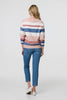 White | Striped Long Sleeve Relaxed Jumper
