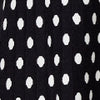 Black | Polka Dot A-Line Knit Skirt