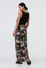 Green | Floral Mesh High Waist Straight Maxi Skirt
