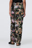 Green | Floral Mesh High Waist Straight Maxi Skirt
