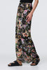 Green | Floral Mesh High Waist Straight Maxi Skirt
