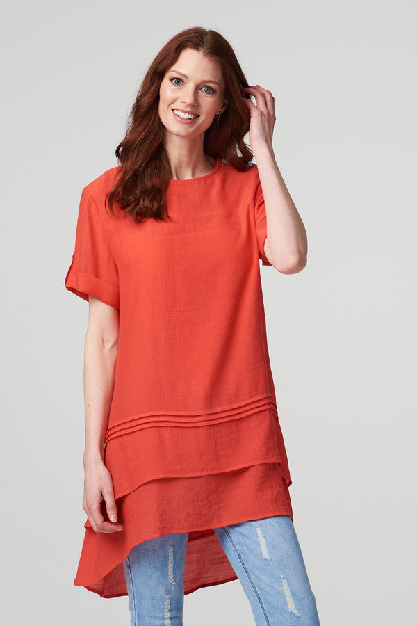 Coral | Layered Longline Tunic Top