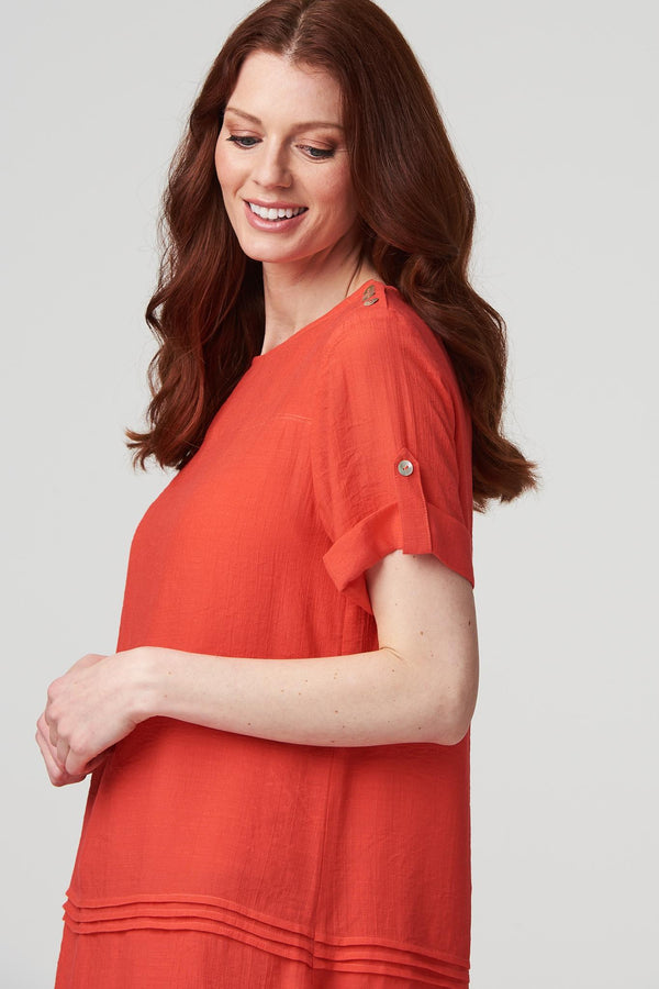 Coral | Layered Longline Tunic Top