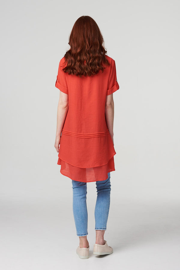 Coral | Layered Longline Tunic Top