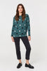 Green | Polka Dot Print Relaxed Sweatshirt
