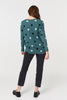 Green | Polka Dot Print Relaxed Sweatshirt
