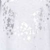 White | Metallic Star Print Layered Tunic Top