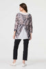 Beige | Animal Print Double Layer Relaxed Tunic Top
