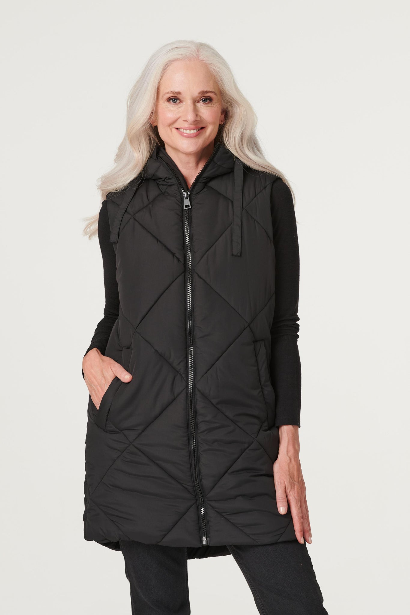 Long puffer outlet vest