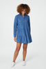 Blue | Denim Tiered Smock Dress