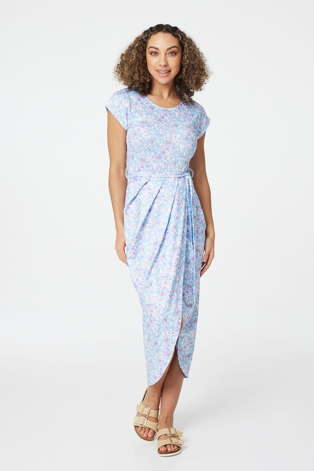 Tulip hem 2024 midi dress