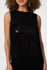 Black | Sequin Fringed Shift Dress