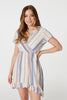 Cream | Neon Striped High Low Sun Dress