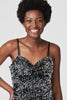 Black | Sequinned Cami Slip Dress