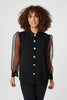 Black | Sheer Puff Sleeve Shirt