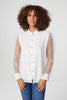 White | Sheer Puff Sleeve Shirt