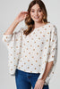 Rust | Polka Dot Oversized Blouse