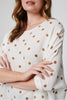 Rust | Polka Dot Oversized Blouse